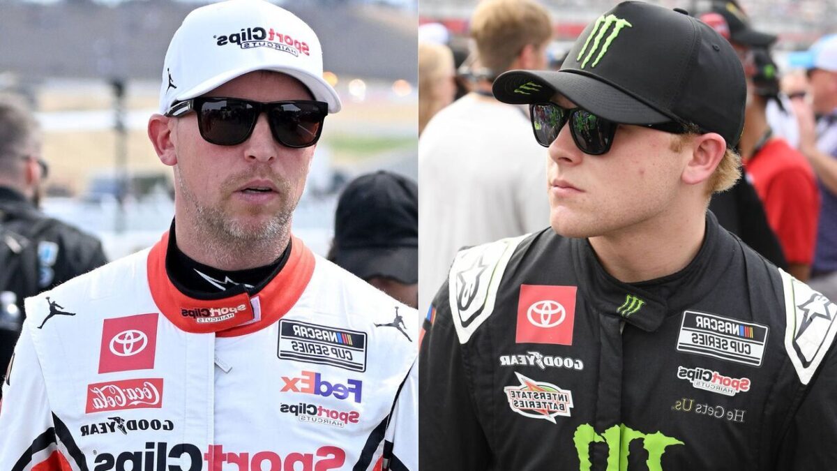 Joe Gibbs Breaks Silence on Denny Hamlin Dumping His Grandson Ty Gibbs at New Hampshire 1 Denny Hamlin and Ty Gibbs