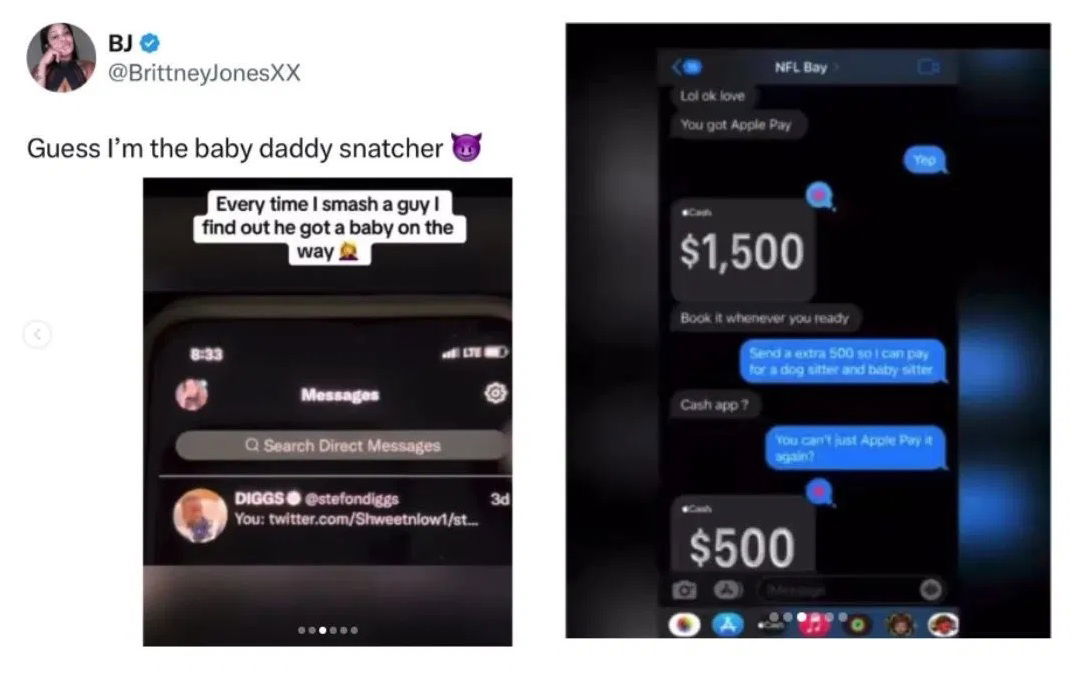 Cardi B Defends Stefon Diggs As OnlyFans Model and Marketing Executive Bring Forth Accusations 2 Brittney Jones revealing Stefon Diggs paid her