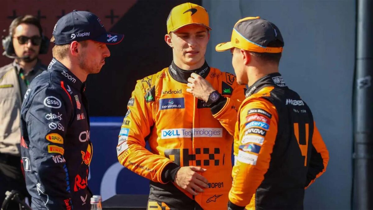 Max Verstappen, Oscar Piastri and Lando Norris (via Planetf1)