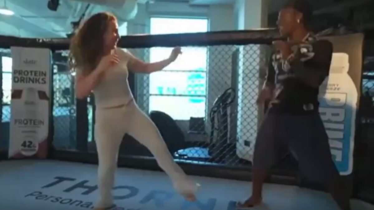 IShowSpeed sparring with Vanessa Demopoulos