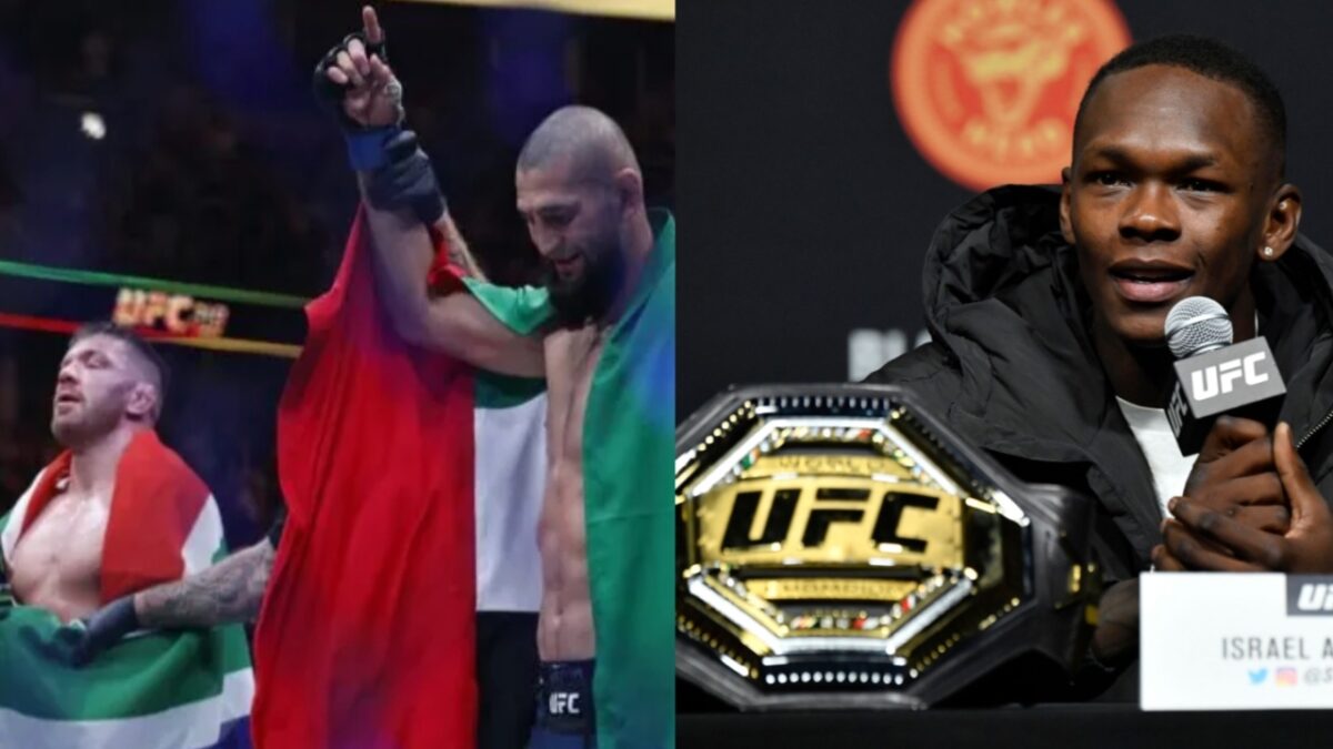 Israel Adesanya supports Dricus Du Plessis after Khamzat Chimaev loss