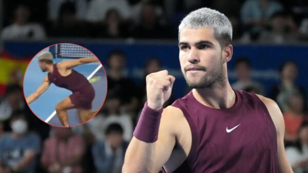 (Video) Carlos Alcaraz Plays One of the Most Ridiculous Winners of the Year at the Tokyo Open
