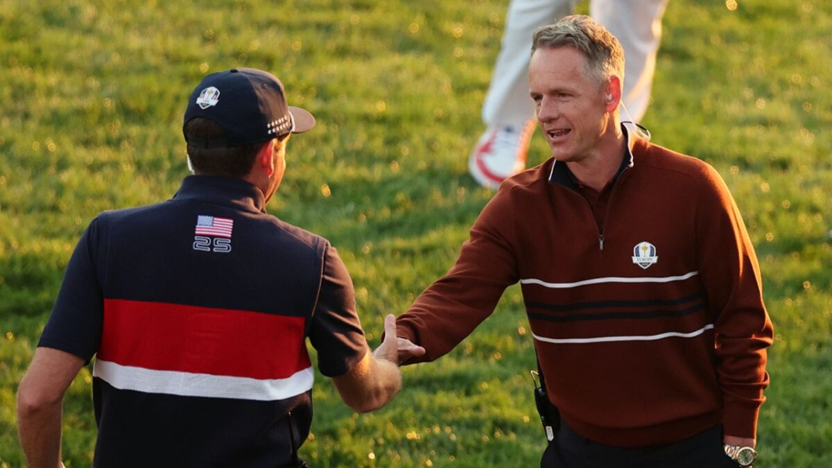 2025 Ryder Cup captains Keegan Bradley and Luke Donald