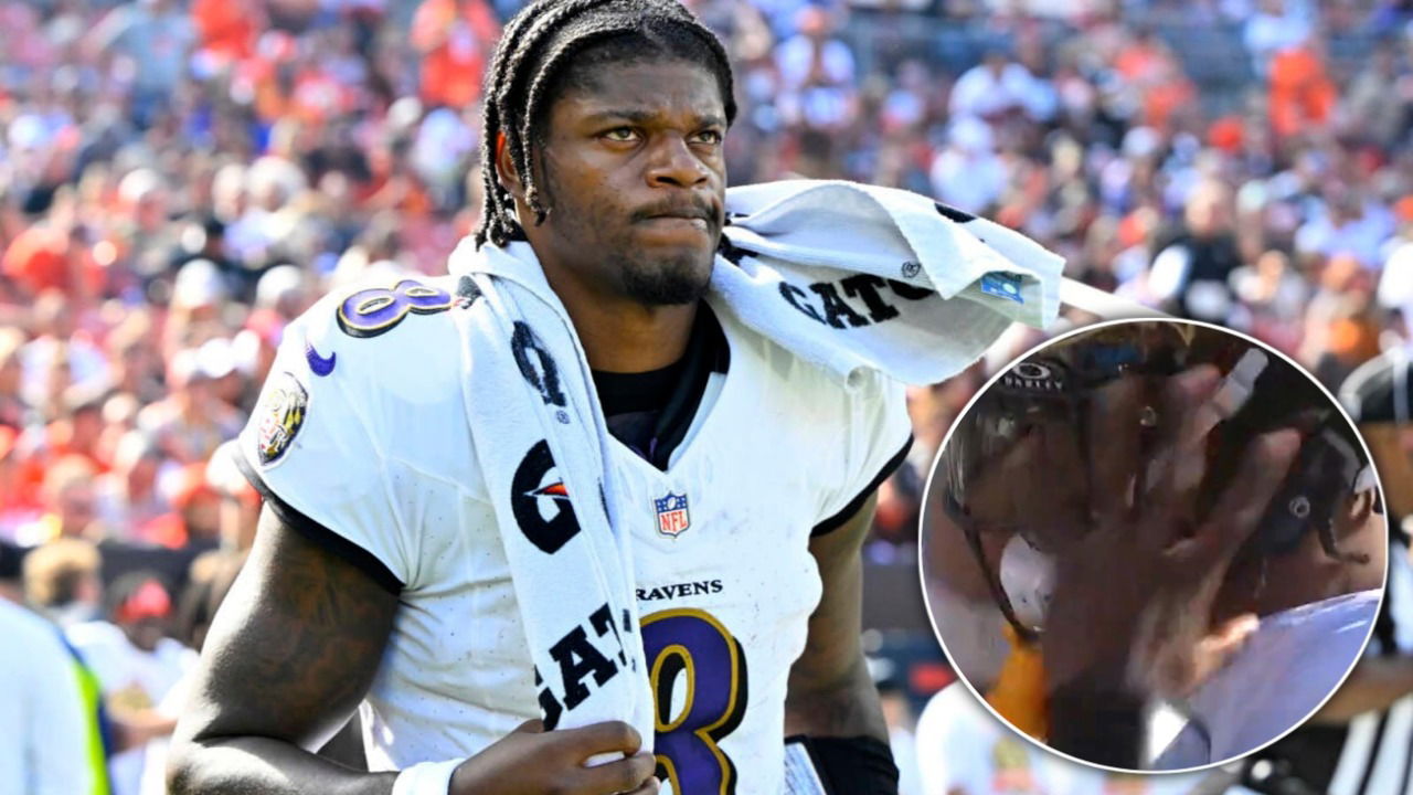 (Video) Lamar Jackson Smashes His Helmet in Frustration After Fumbling the Ball Away Against Chiefs
