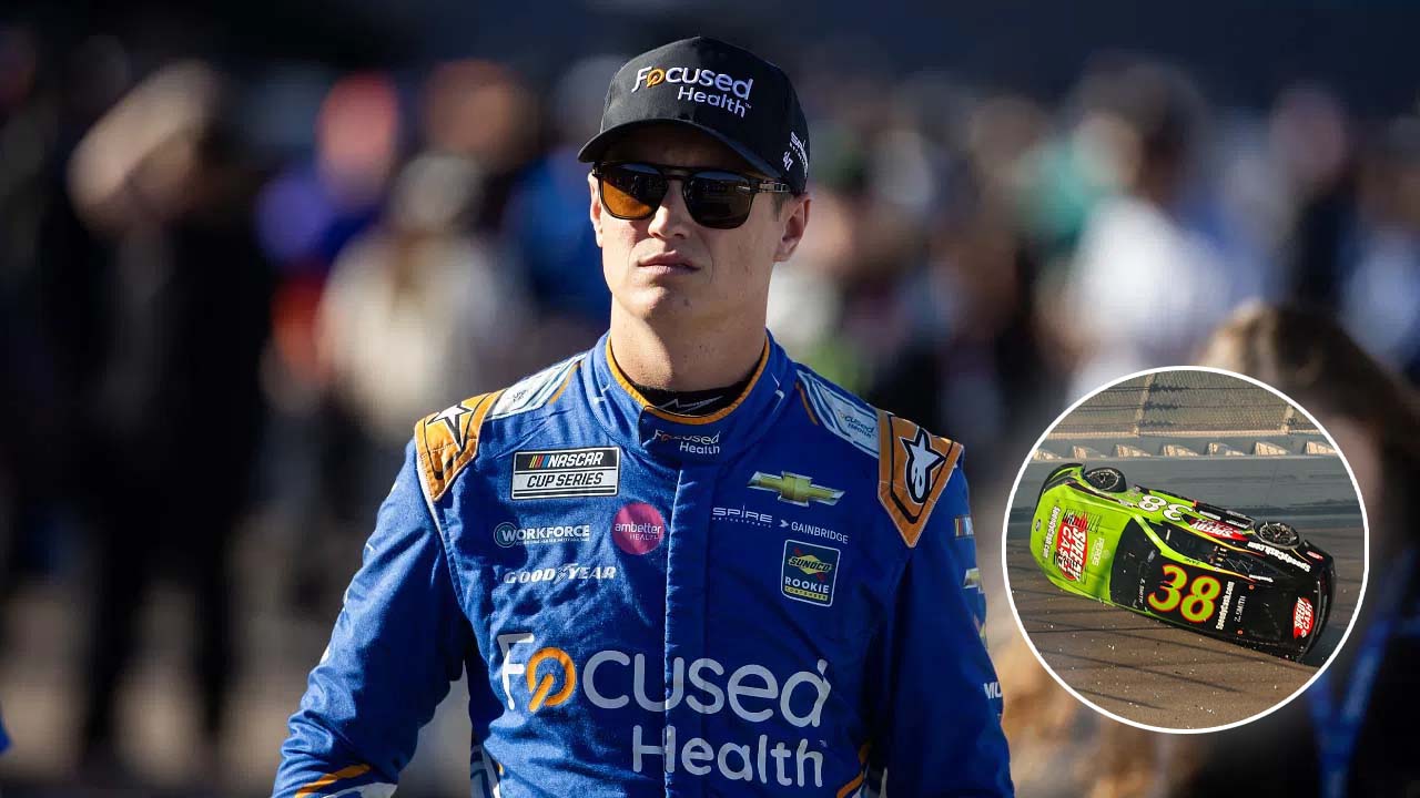 (Video) Zane Smith Involved in A “Violent” Wreck at Kansas; Barely Escapes Without injury