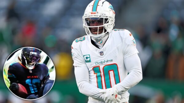 Season Over? Tyreek Hill Dislocates His Knee During Dolphins’ MNF Win Over Jets