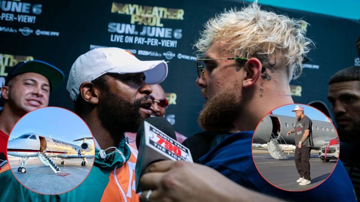 Jake Paul and Floyd Mayweather private jets
