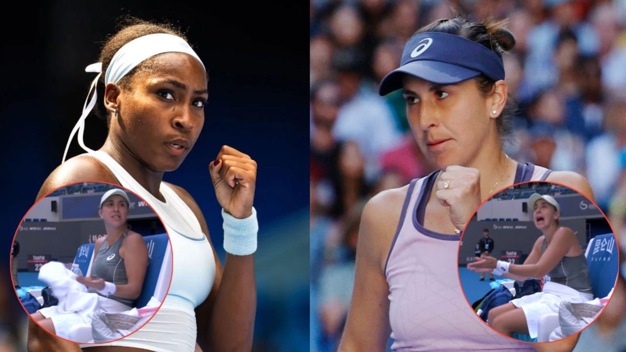 (In Pictures) Belinda Bencic and Coco Gauff Engage in a Huge Spat During Their China Open Clash