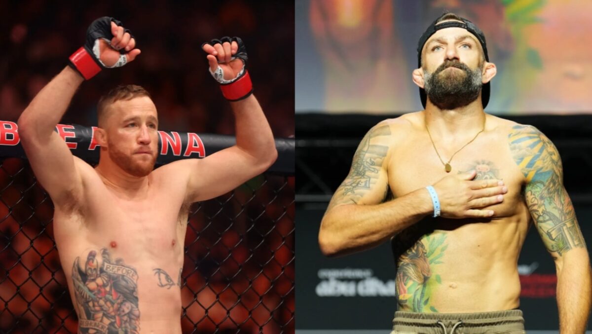 Michael Chiesa supports Justin Gaethje