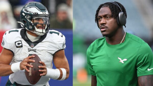 Jalen Hurts Has a Cold Reaction to AJ Brown’s Viral Tweet After Bucs Game