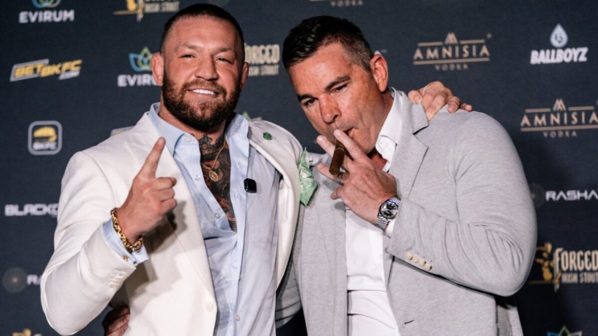 Conor McGregor with David Feldman at the BKFC event 