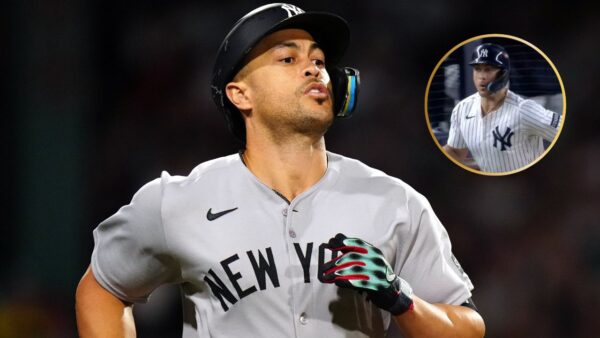 Giancarlo Stanton Gives Hilarious Response to His “Bonehead” Moment in Game 3 Win Against Red Sox