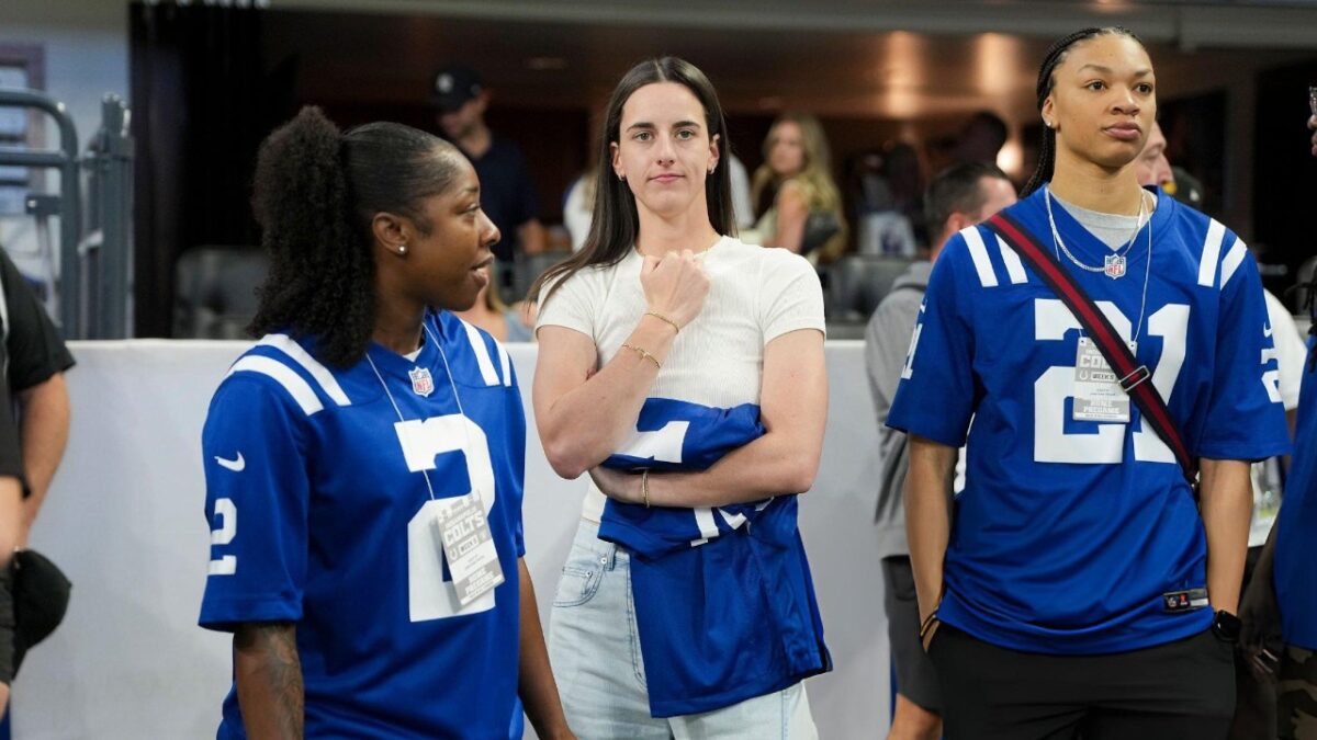 Chiefs superfan Caitlin Clark did not wear the Colts jersey