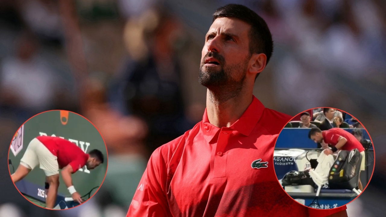(Video) Novak Djokovic Vomits Mid-Match on Court Due to ‘Brutal’ Conditions in Shanghai