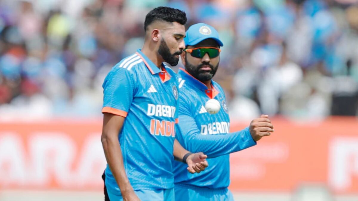 MS Dhoni’s Crucial Advice to Mohammed Siraj That Helped Indian Bowler Handle Fan Abuse 1 Mohammed Siraj Rohit Sharma after Champions Trophy snub