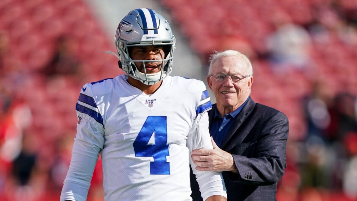 Jerry Jones hopes Dak Prescott gets some of his starting teammates back