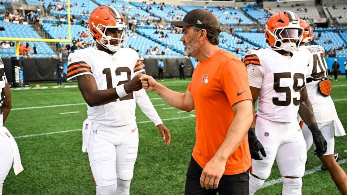 Shedeur Sanders and Browns HC Kevin Stefanski