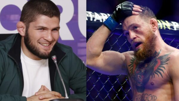 Khabib Nurmagomedov reacts to Conor McGregor's suspension