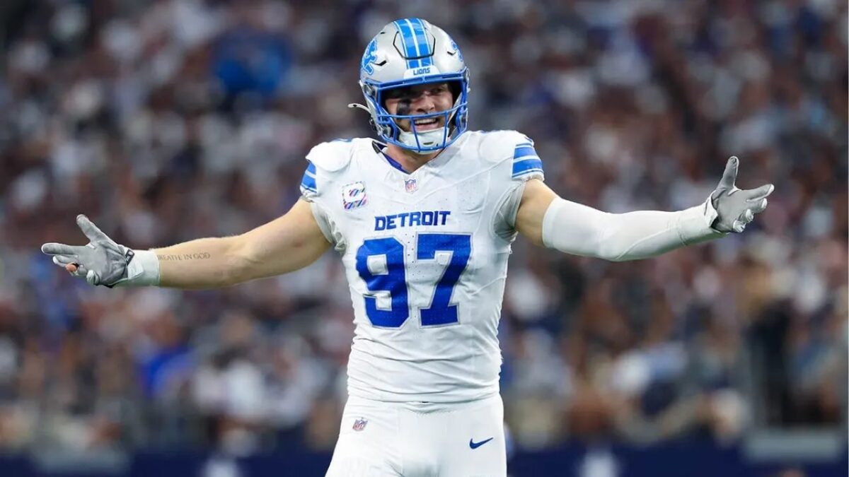 Dan Campbell Denies Lions Ever Asked NFL to Monitor Low Hits on Aidan Hutchinson: "That's Bogus" 1 Aidan Hutchinson