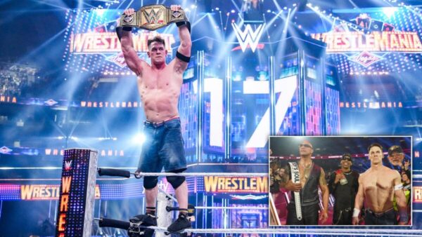 John Cena, The Rock and Travis Scott