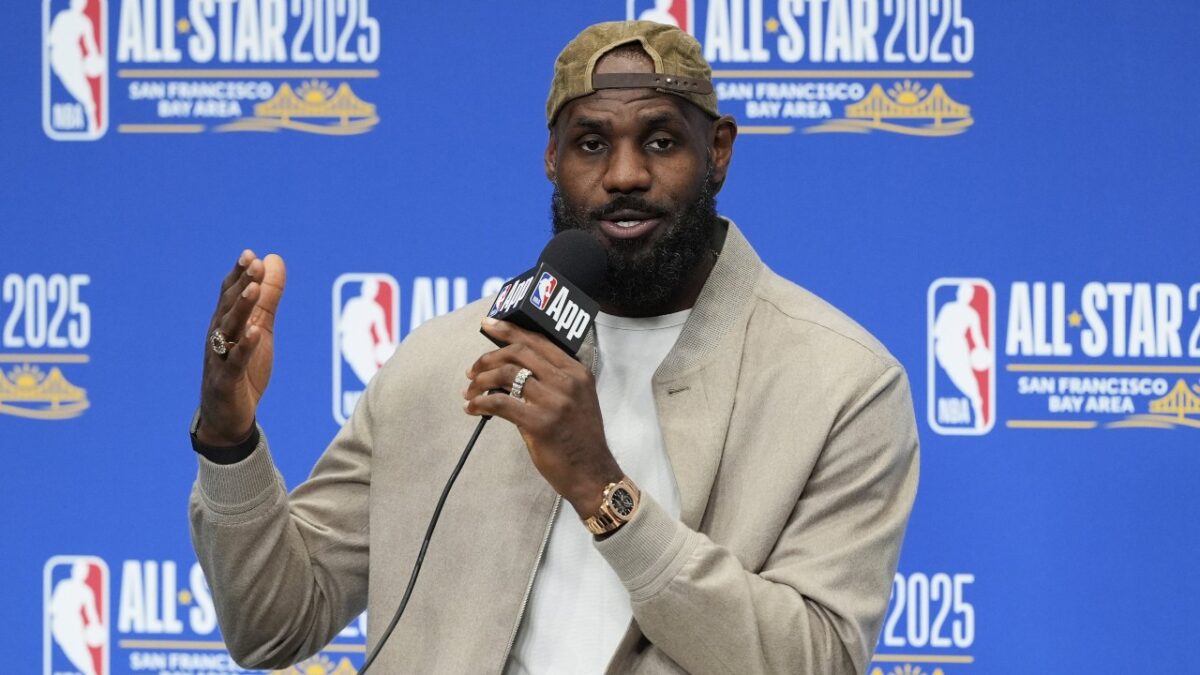Stephen A. Smith Bizarrely Rips LeBron James for 'Attention-Seeking' Hennessey Ad 1 LeBron James before the 2025 All-Star game