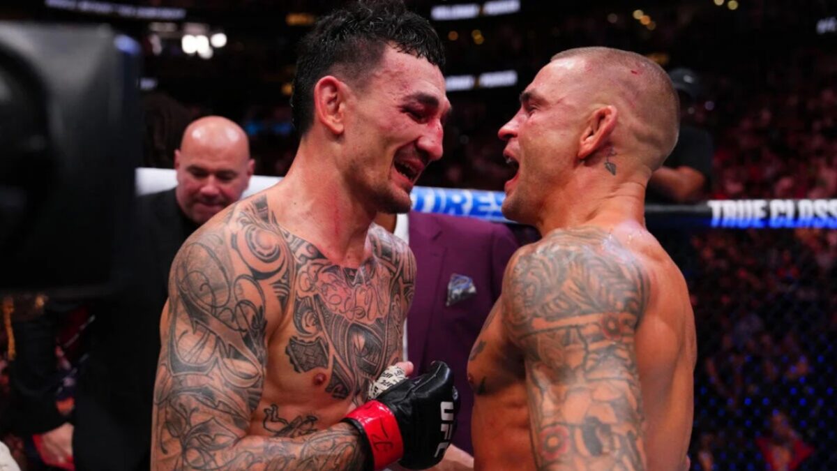 Max Holloway and Dustin Poirier