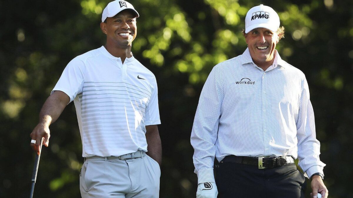 Tiger Woods and Phil Mickelson