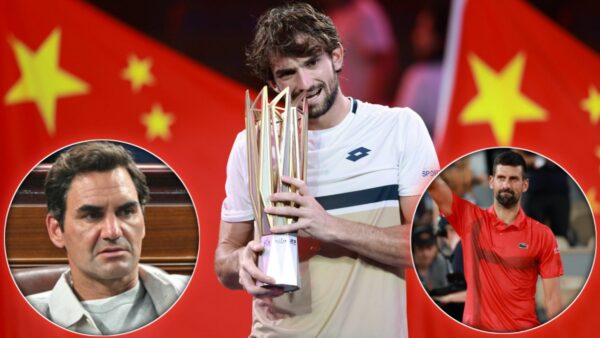 Roger Federer, Valentin Vacherot, Novak Djokovic