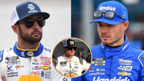 Chase Elliott, Dale Earnhardt Jr. and Kyle Larson