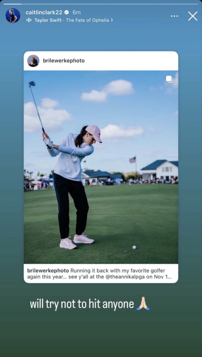 Caitlin Clark Sets Eyes on $3.25 Million Prize After Taking Talents to Golf Course 2 Caitlin Clark on IG