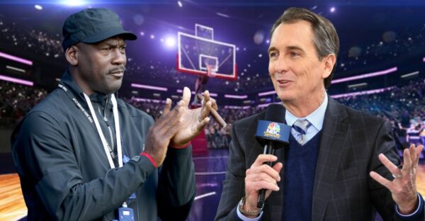 Michael Jordan and Cris Collinsworth