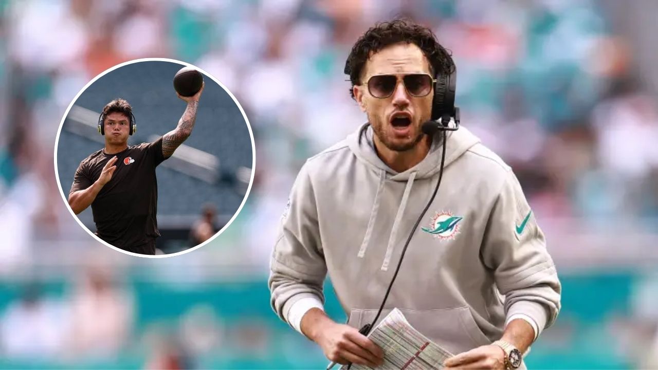 Mike McDaniel Says Dolphins Aim to Keep Rookie QB Dillon Gabriel Uncomfortable on Sunday