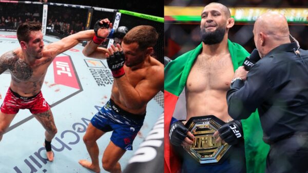 Khamzat Chimaev taunts Renier de Ridder for giving up against Brenden Allen at UFC Vancouver