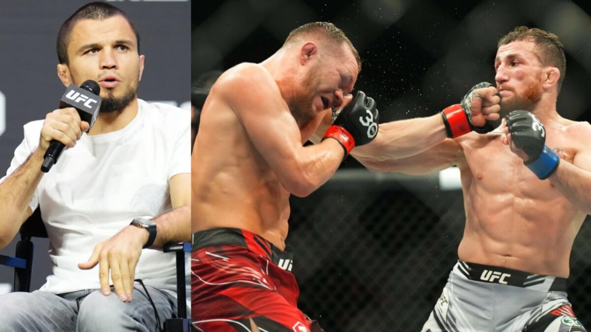 Umar Nurmagomedov Selflessly Nominates Rival Merab Dvalishvili as 'Fighter of The Year' 1 Umar Nurmagomedov warns Petr Yan for Merab Dvalishvili rematch