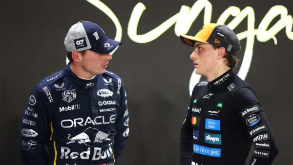 Max Verstappen and Oscar Piastri (via Red Bull)