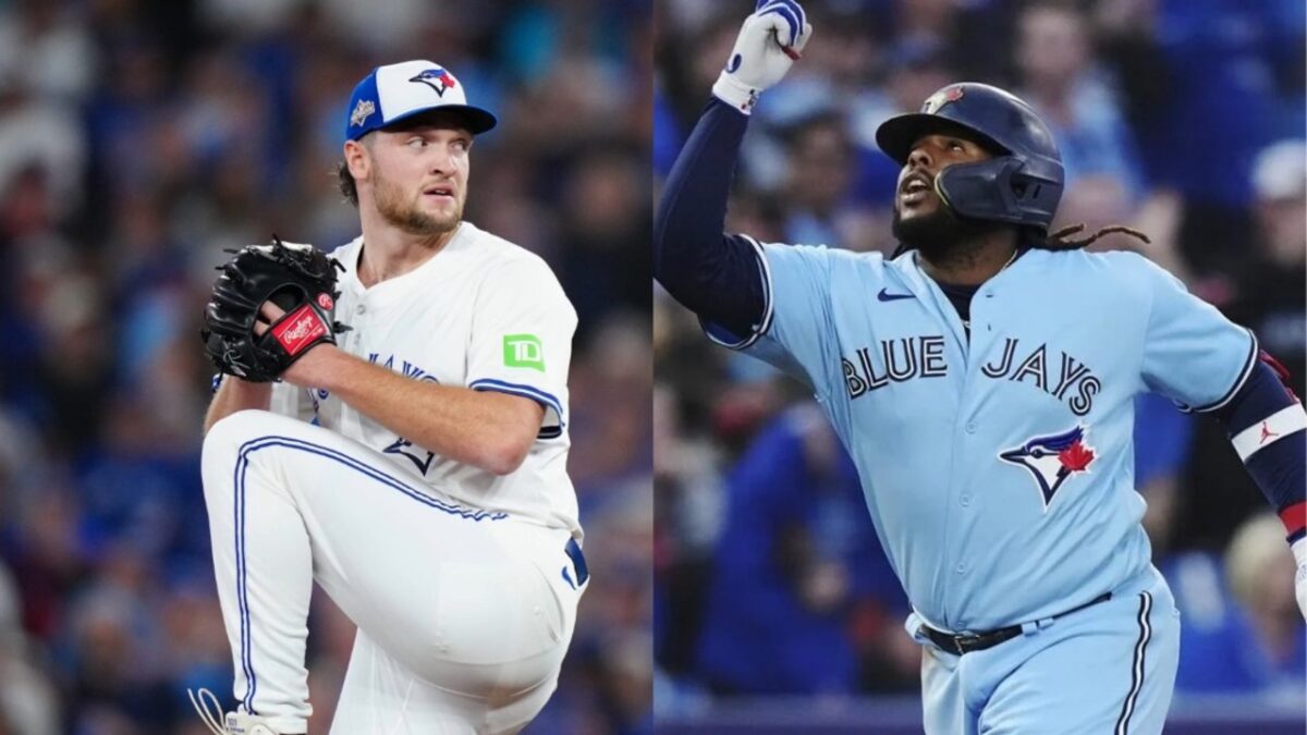 Blue Jays' Trey Yesavage and David Ortiz Belt out Hilarious Rendition Of "O Canada" Following ALCS Game 6 Win 1 Trey Yesavage and Vladimir Guerrero Jr.