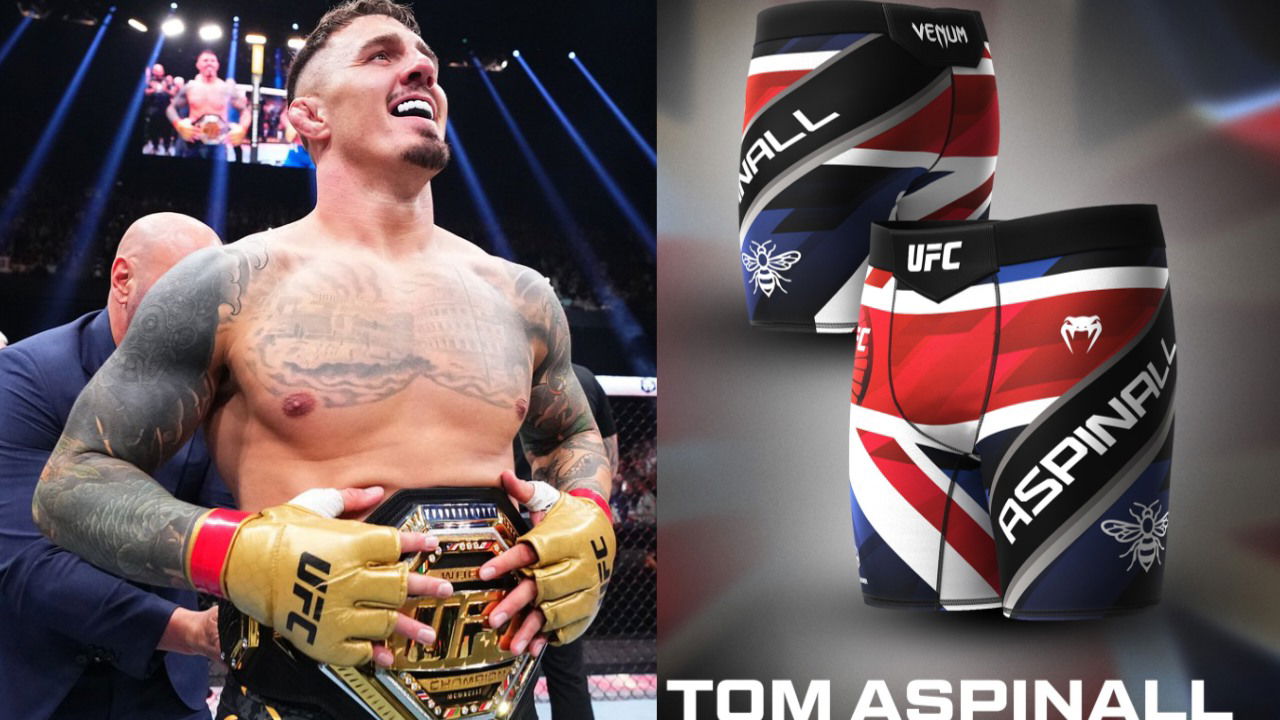 “Worst Custom Shorts” – Fans Blast UFC’s Design for Tom Aspinall Fight Gear