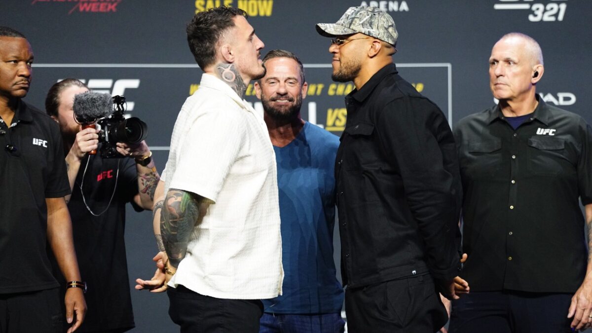 "Worst Custom Shorts" - Fans Blast UFC's Design for Tom Aspinall Fight Gear 1 Tom Aspinall vs. Ciryl Gane
