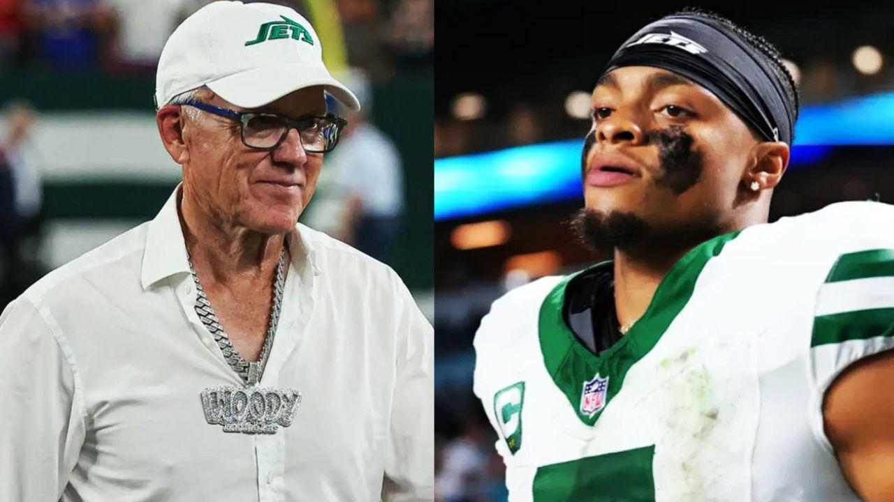Fans Mock Justin Fields’ Awkward Response to Owner Woody Johnson’s Remark Following Jets’ 0-7 Start to Season – “Processing Info Slower Than a Blitz”