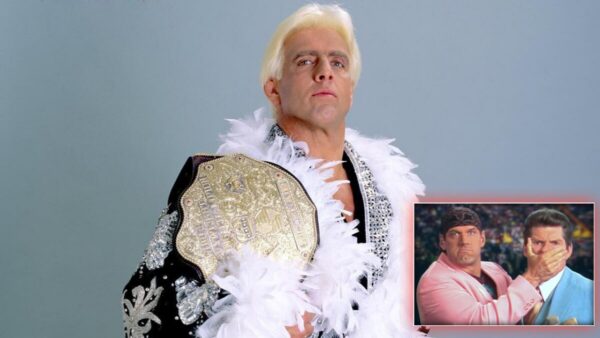 Ric Flair, Jesse Ventura and Vince McMahon