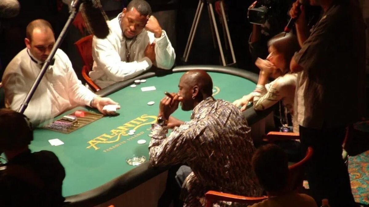 Michael Jordan as the NBA's Gambling King Made Winning & Losing $10 Million Look 'Cool' 1 Michael Jordan gambling at Atlantic City during the playoffs