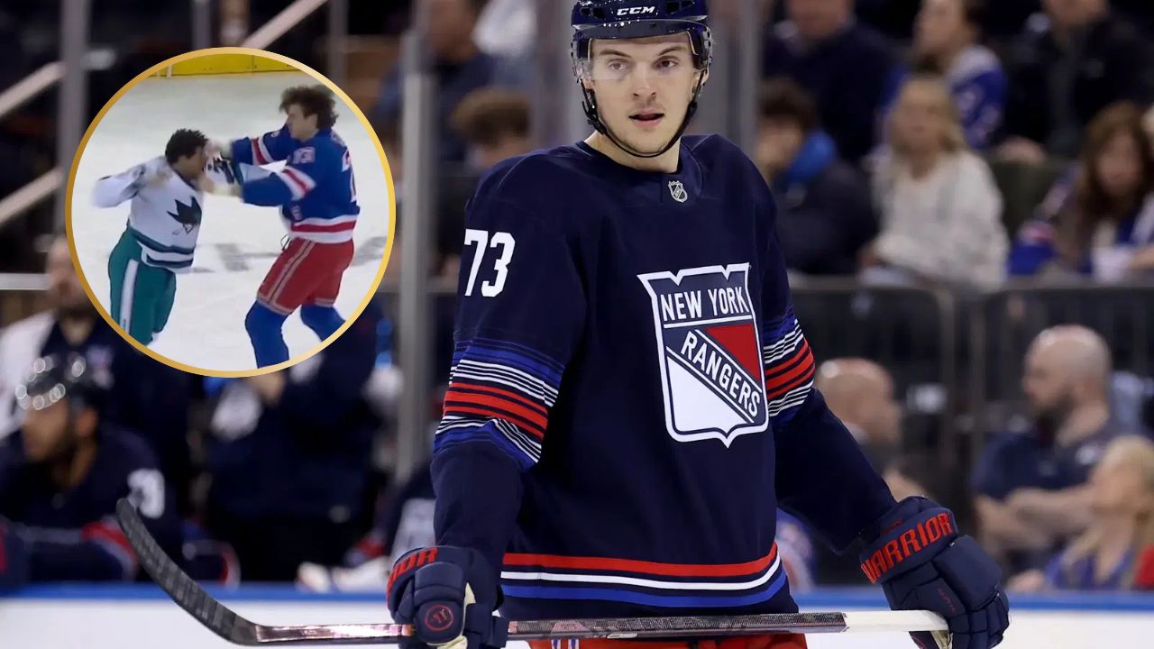 Matt Rempe Trolled by NHL Fans as Rangers Star Exchanges Heavy Blows with Ryan Reaves in 6-5 Loss: “He Can’t Even Fight”