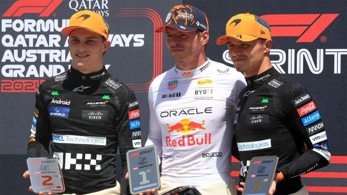 Helmut Marko Exposes the Real Reason Behind 'Max Verstappen's Resurgence' After Firing Christian Horner 1 Oscar Piastri, Max Verstappen and Lando Norris (via F1)