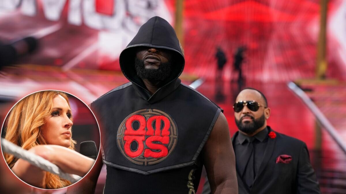 Omos and Becky Lynch