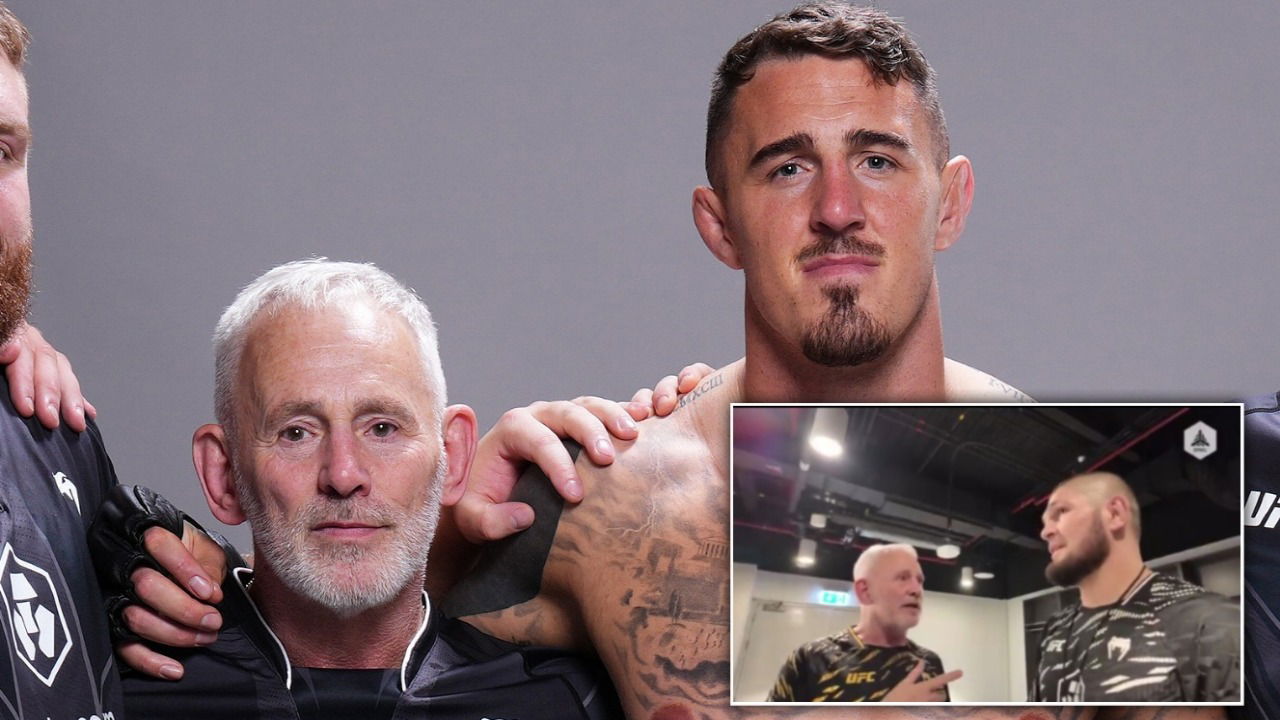 (Video) Khabib Nurmagomedov Shares Emotional Connection With Tom Aspinall’s Father Backstage