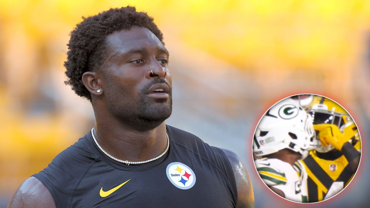 (Video) DK Metcalf Tried Poking Packers LB in the Eye When Steelers Trailed by 10, Gets Penalized