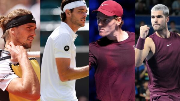 Alexander Zverev, Taylor Fritz, Jannik Sinner, Carlos Alcaraz