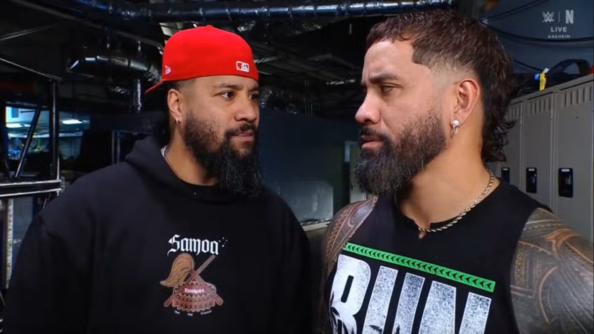 Jey Uso confronts Jimmy Uso on Raw