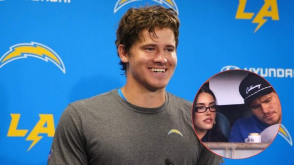 (Video) Justin Herbert Takes Girlfriend Madison Beer out to Watch Dodgers World Series Game After Lakers Date Night