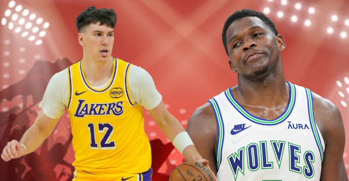 Anthony Edwards Taunt Bites Back as Laker Youngster Jake LaRavia Silences Minnesota Fans